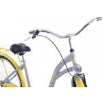 Mestský bicykel 28" Kozbike (K53) 1s Sivo-žltý 18" 